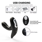 Remote Control Inflatable Anal Plug - Vibrating Dildo Butt Plug Prostate Massager