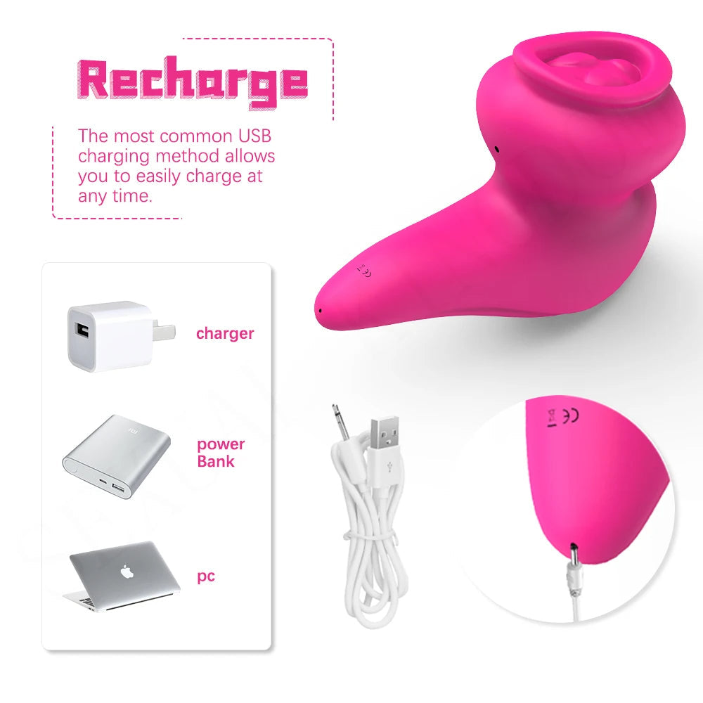 Clitoral Sucker Female Sex Toys - Best Vibrating Panty Oral Sex Vibrator Nipple Clamp