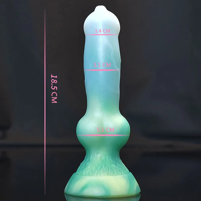 Crystal Dog Dildos Butt Plug - Exotic Small Monsterdildo Anal Sex Toys for Men Women