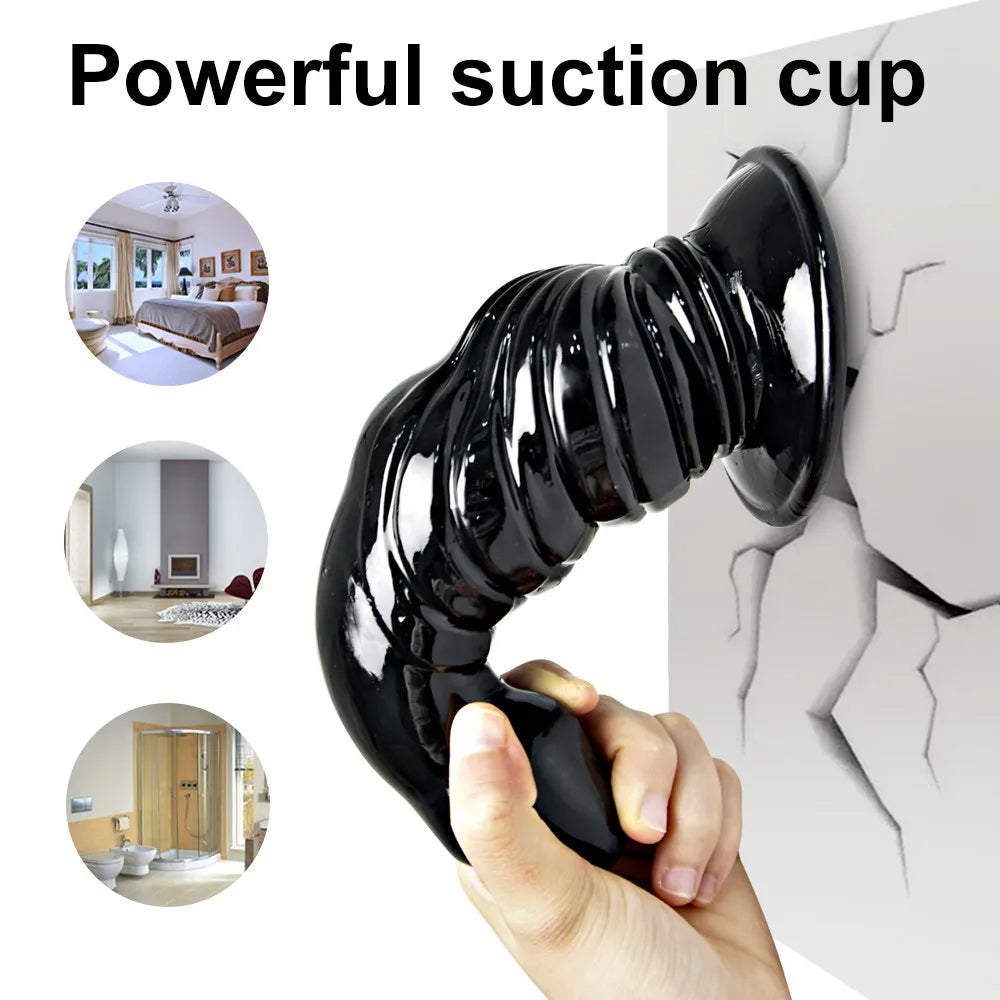 Monster Dildo Butt Plug - Huge Fantasy Suction Cup Vagina Anal Stimulation Sex Toy