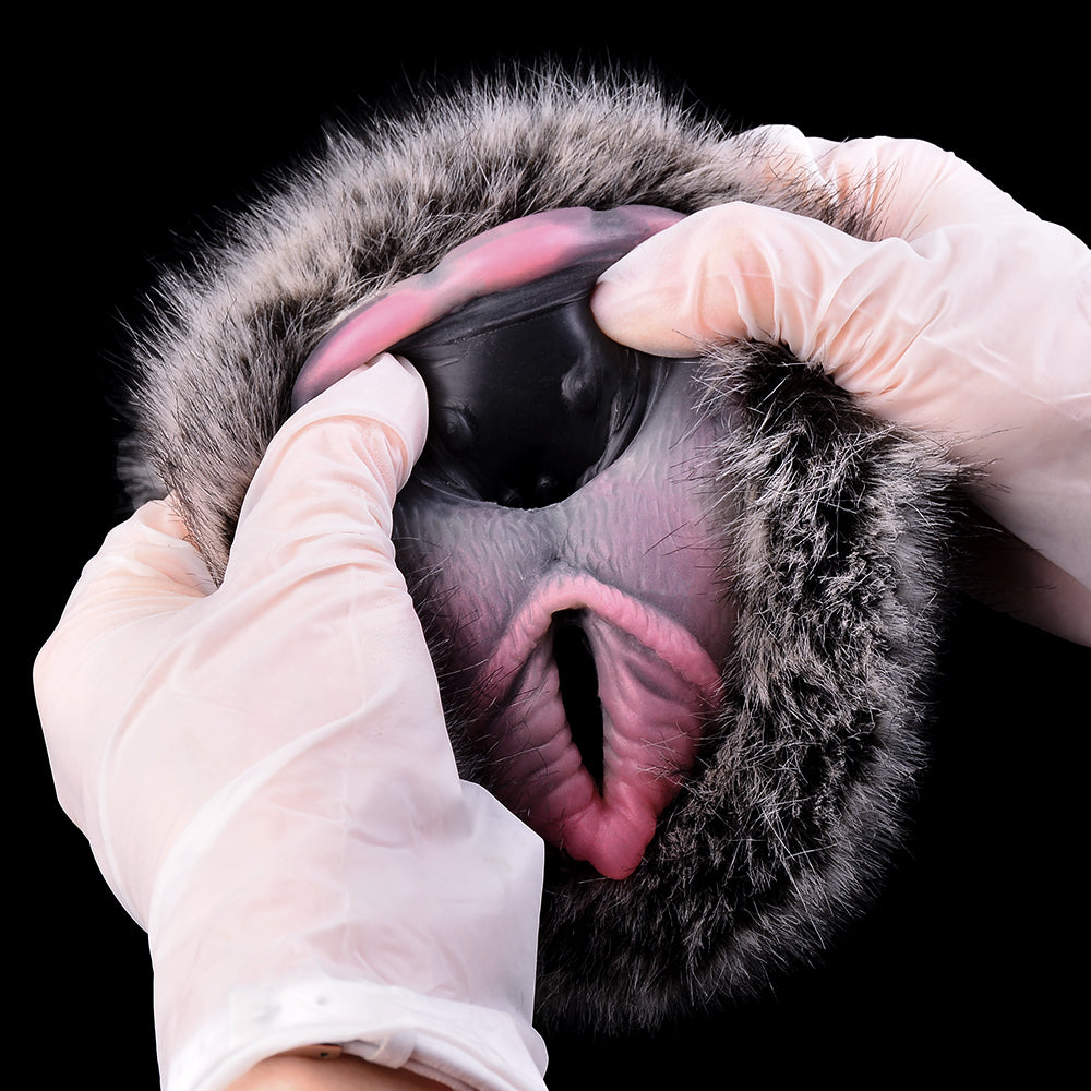 Furry Animal Pocket Pussy | Dual-Opening Fantasy Masturbation Cup with Vibrator Slot — Domlust