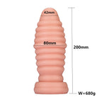 Bullet Anal Dildo Butt Plug - Big Sprial Vaginal Expander Female Male Anal Sex Toys