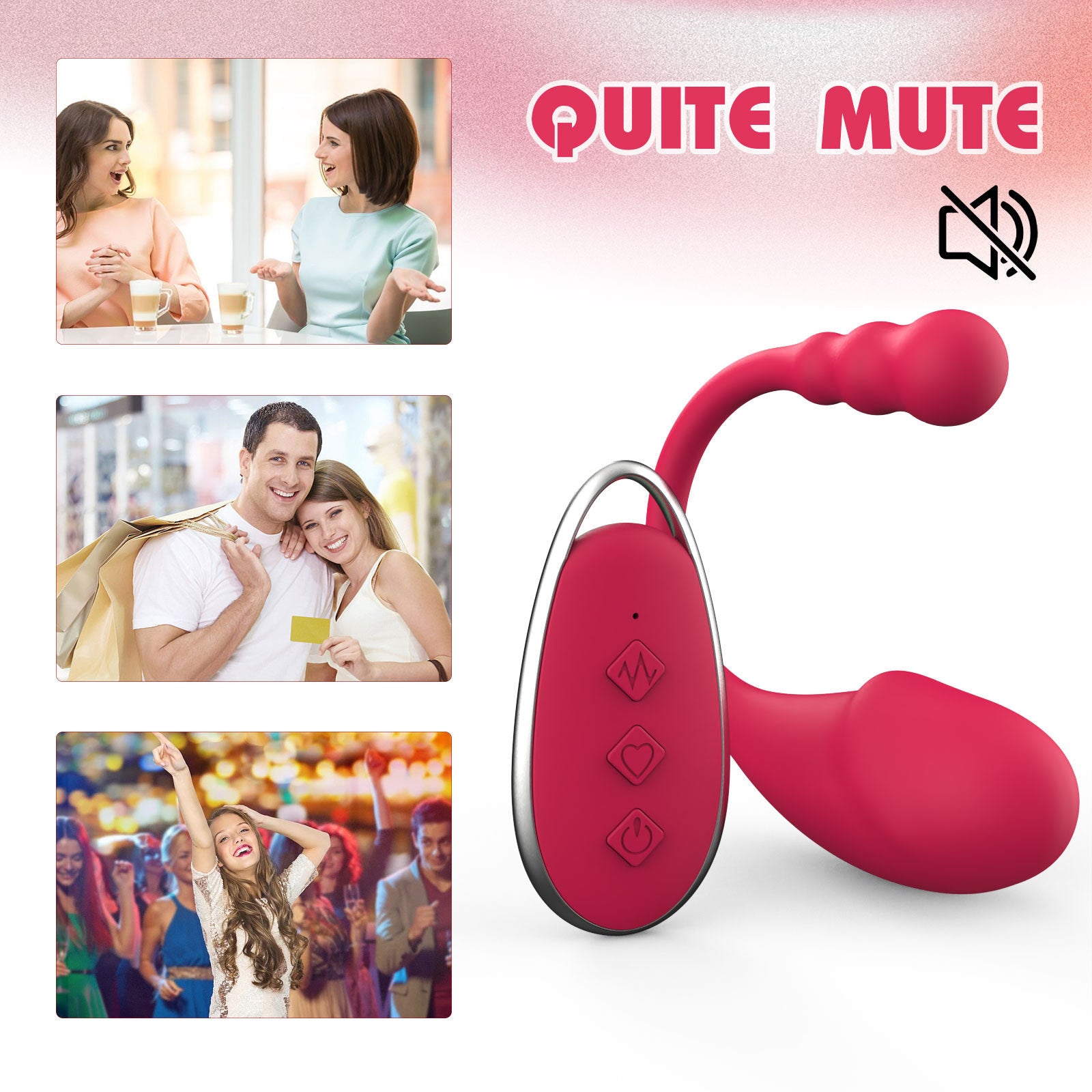 Remote Control Vibrating Panty Egg - Double End G Spot Tail Clit Vibrating Stimulator Girl Gift