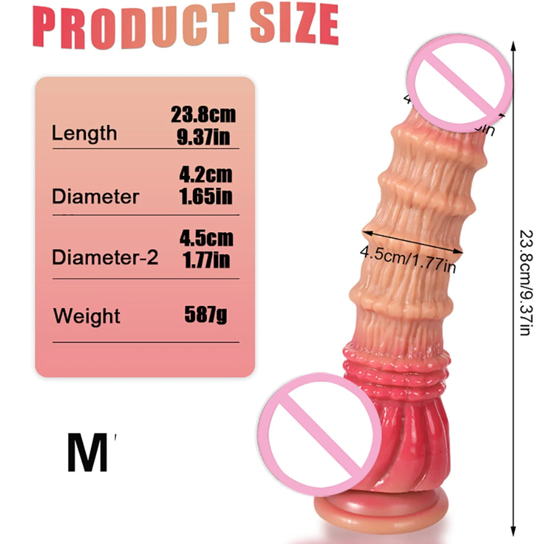 Exotic Anal Dildo Dilator Sex Toys - Big Threads Silicone Dildos Prostate Massage Milking
