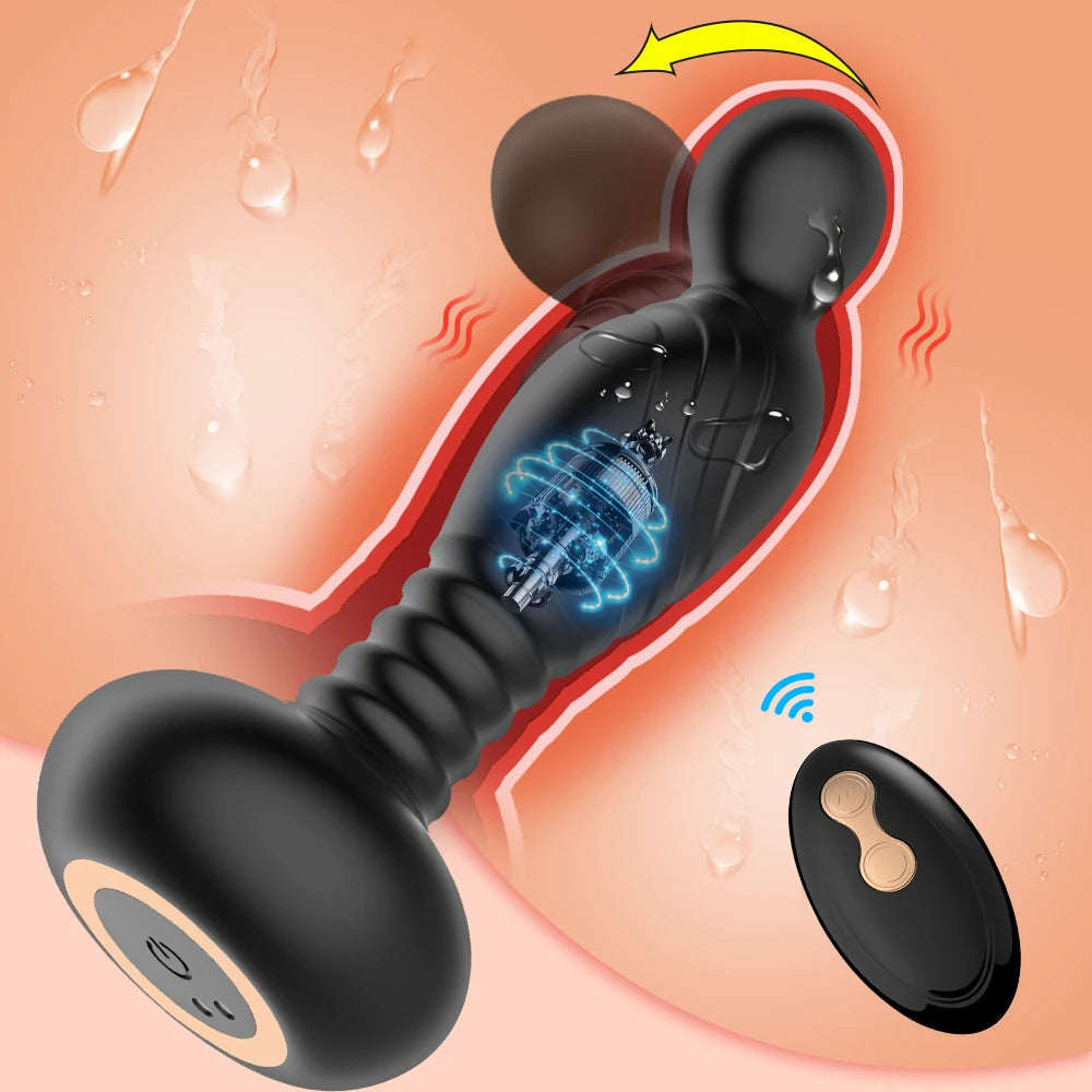 Remote Control Finger Prostate Massager - Clamp Vibrating Anal Plug Sex Toys for Men Women