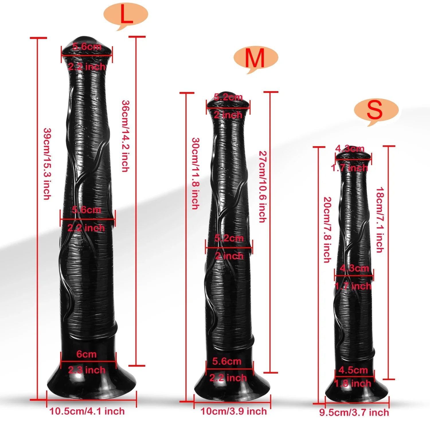 Huge Horse Dildo - 15 inch Long Animal Dildo Anal Plug Adult Toys