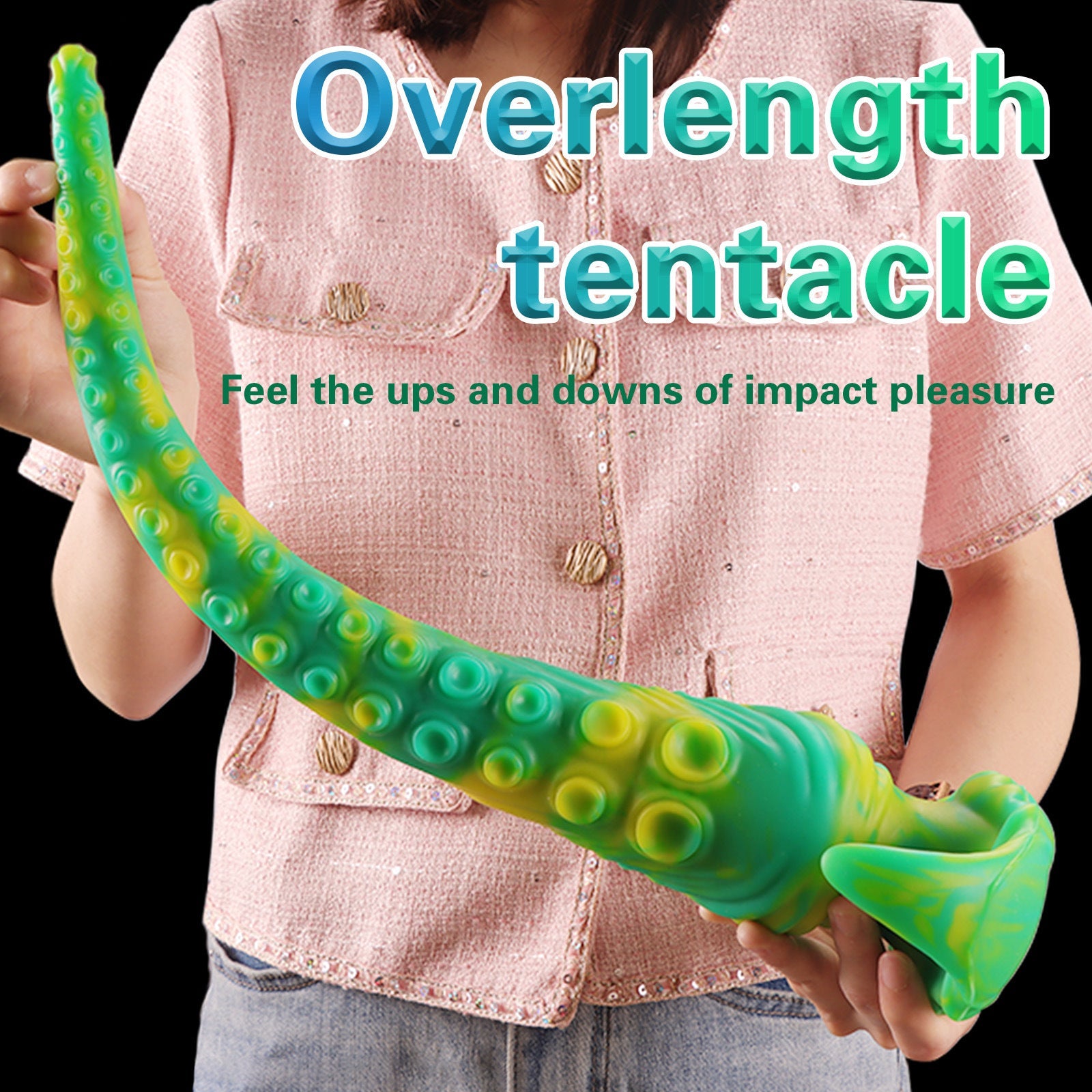 Tentacle Monster Dildo Butt Plug - Silicone Anal Dildos Long Vaginal Sex Toys for Women