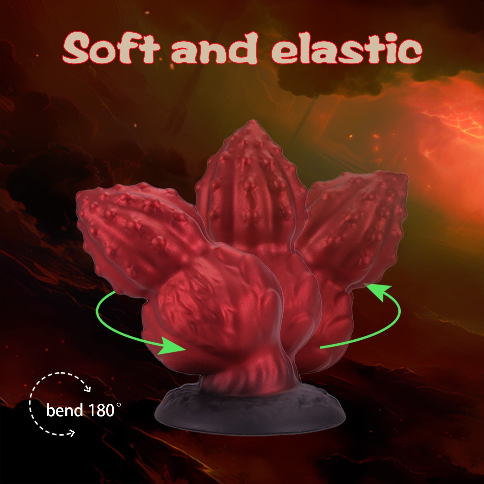 Walnut Monsterdildo Butt Plug - Silicone Anal Dilator Expander Vaginal Sex Toys for Men Women