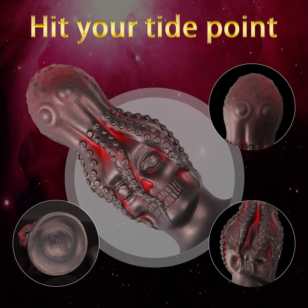 Octopus Dildo Anal Dilator Butt Plug - Alien Skull Monsterdildo Women Vaginal Masturbator
