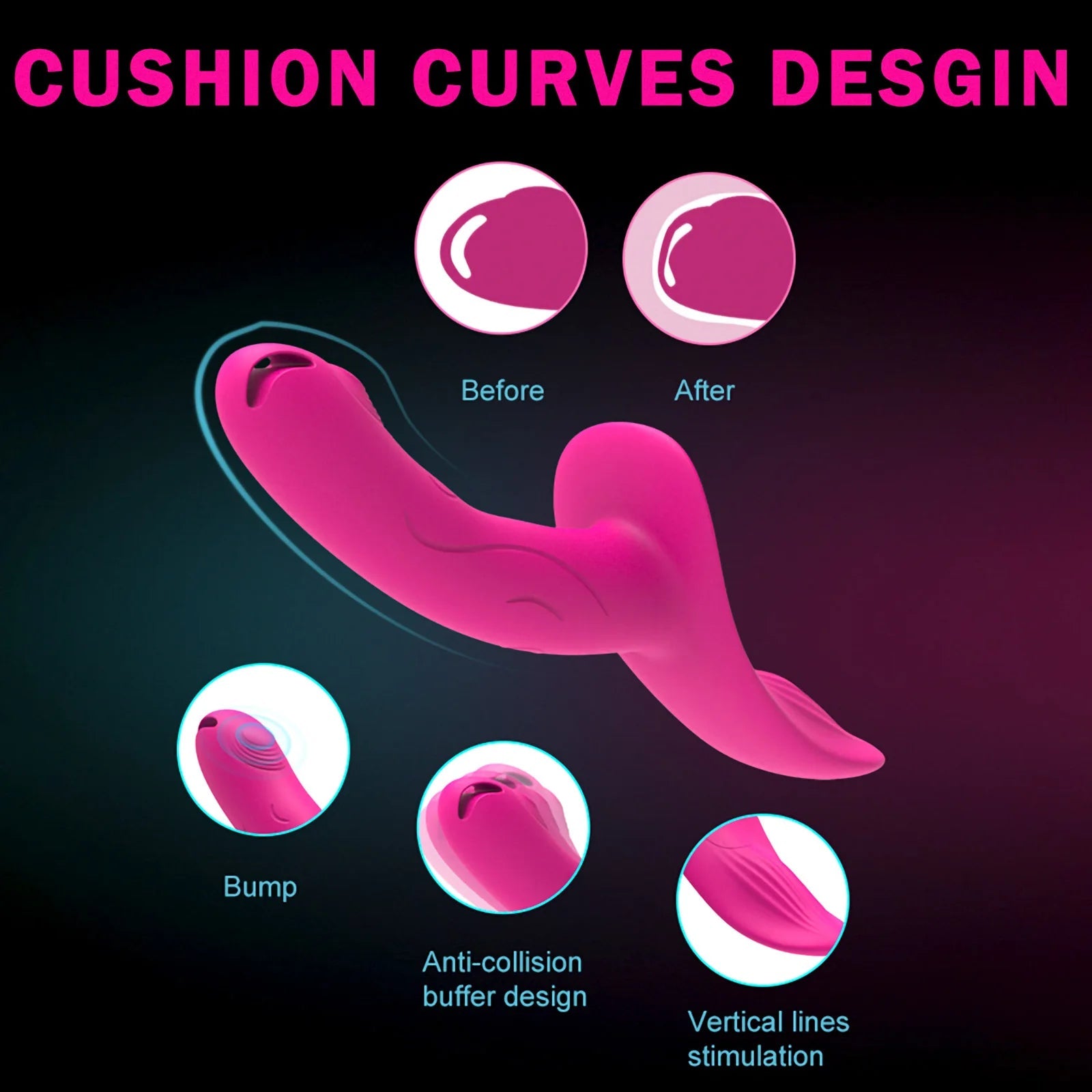 Remote Control Vibrating Strapon Dildo - Strap On Strapless Sex Toy for Women Masturbation