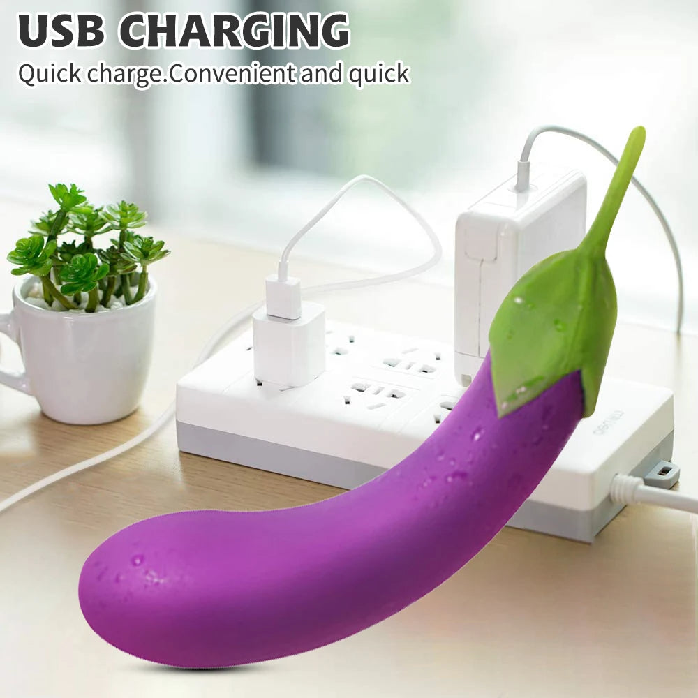Eggplant G Spot Vibrator - Domlust Anal Dildo Vibrating Anal Plug
