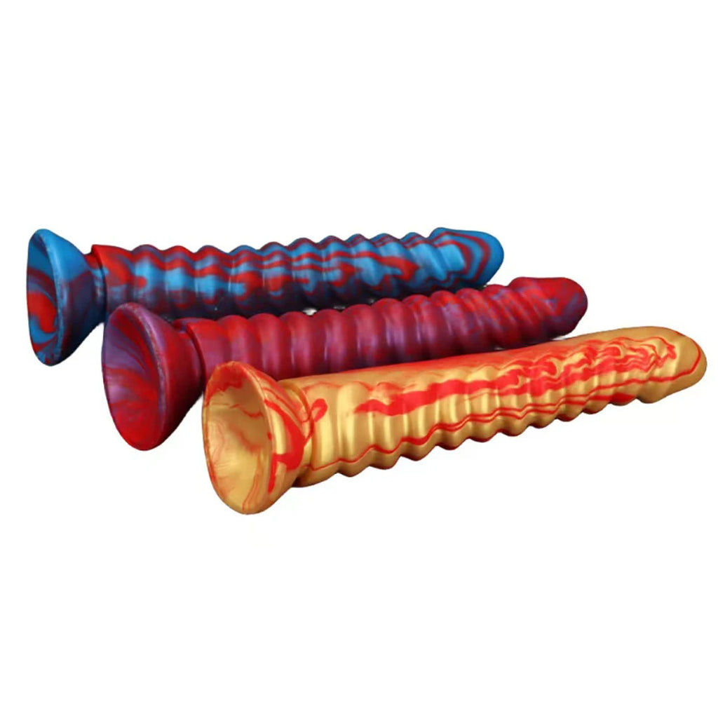Exotic Tentacle Knotting Women Masturbating - Big Threads 8 inch Monster Dildos Sex Toys