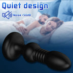Thrusting Dildo Vibrator - Remote Control Telescopic Butt Plug Prostate Massager