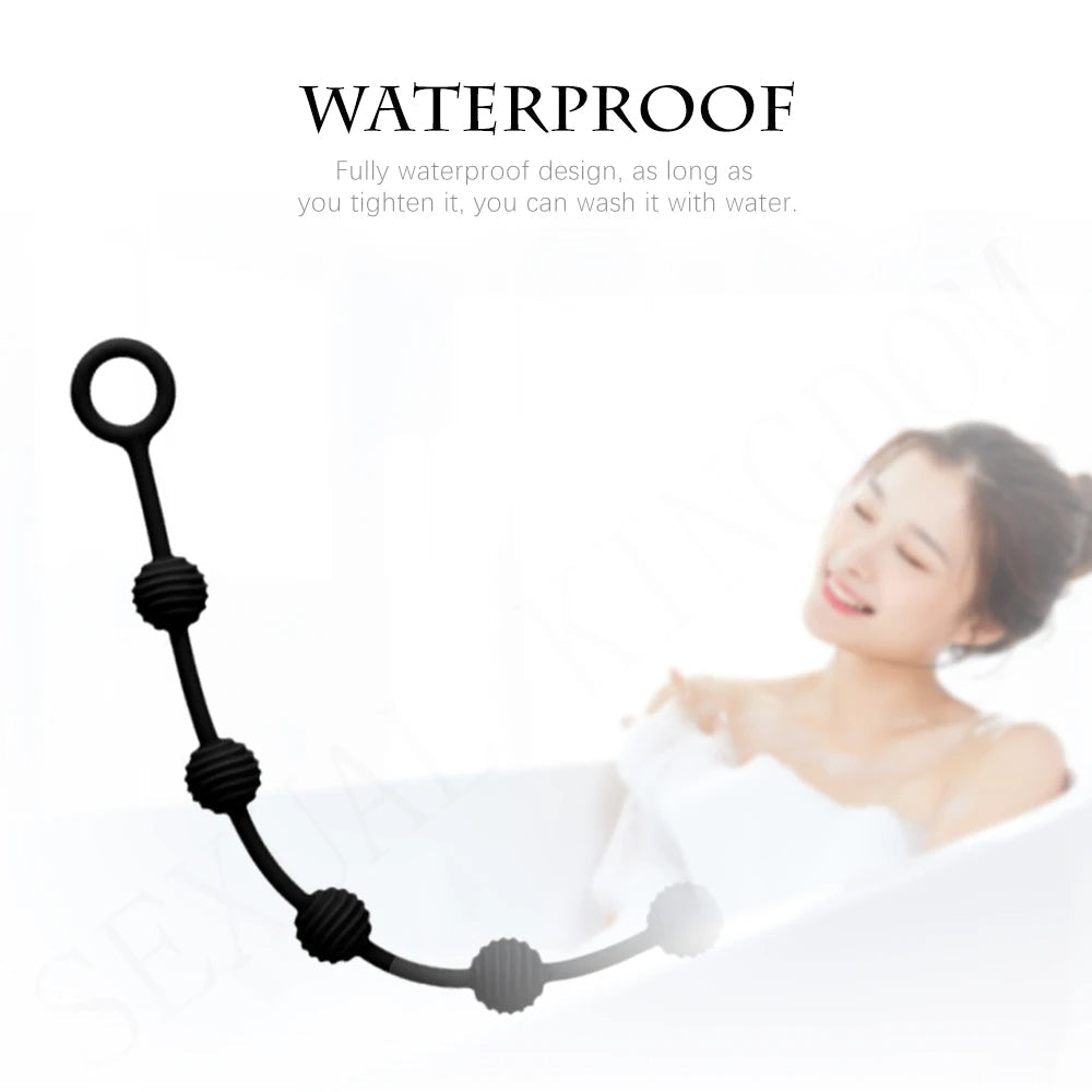 Large Anal Beads Butt Plug - Long Anal Dildo Prostate Massager Sex Toy