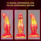 Exotic Knot Anal Dildo Butt Plug - Realistic Geoduck Silicone Dildos Sex Toy for Women
