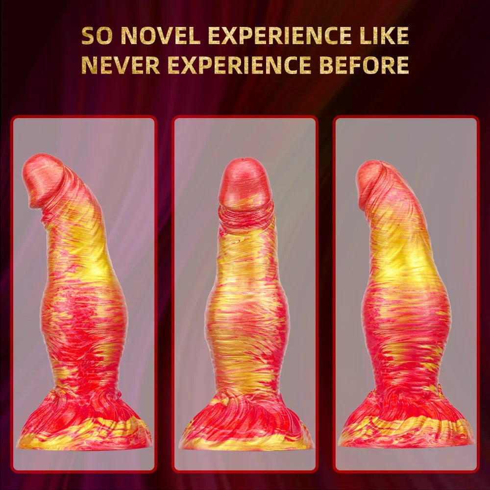 Exotic Knot Anal Dildo Butt Plug - Realistic Geoduck Silicone Dildos Sex Toy for Women