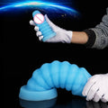 Huge Black Dildo Butt Plug - Big Threads Silicone Anal Dildos Masturbation Sex Toys