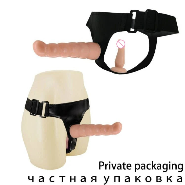 Lesbian Strap On Dildo - Harness Belt Strapon Double End Anal Dildo Sex Toys for Couple