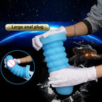 Huge Black Dildo Butt Plug - Big Threads Silicone Anal Dildos Masturbation Sex Toys
