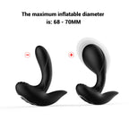 Remote Control Inflatable Anal Plug - Vibrating Dildo Butt Plug Prostate Massager