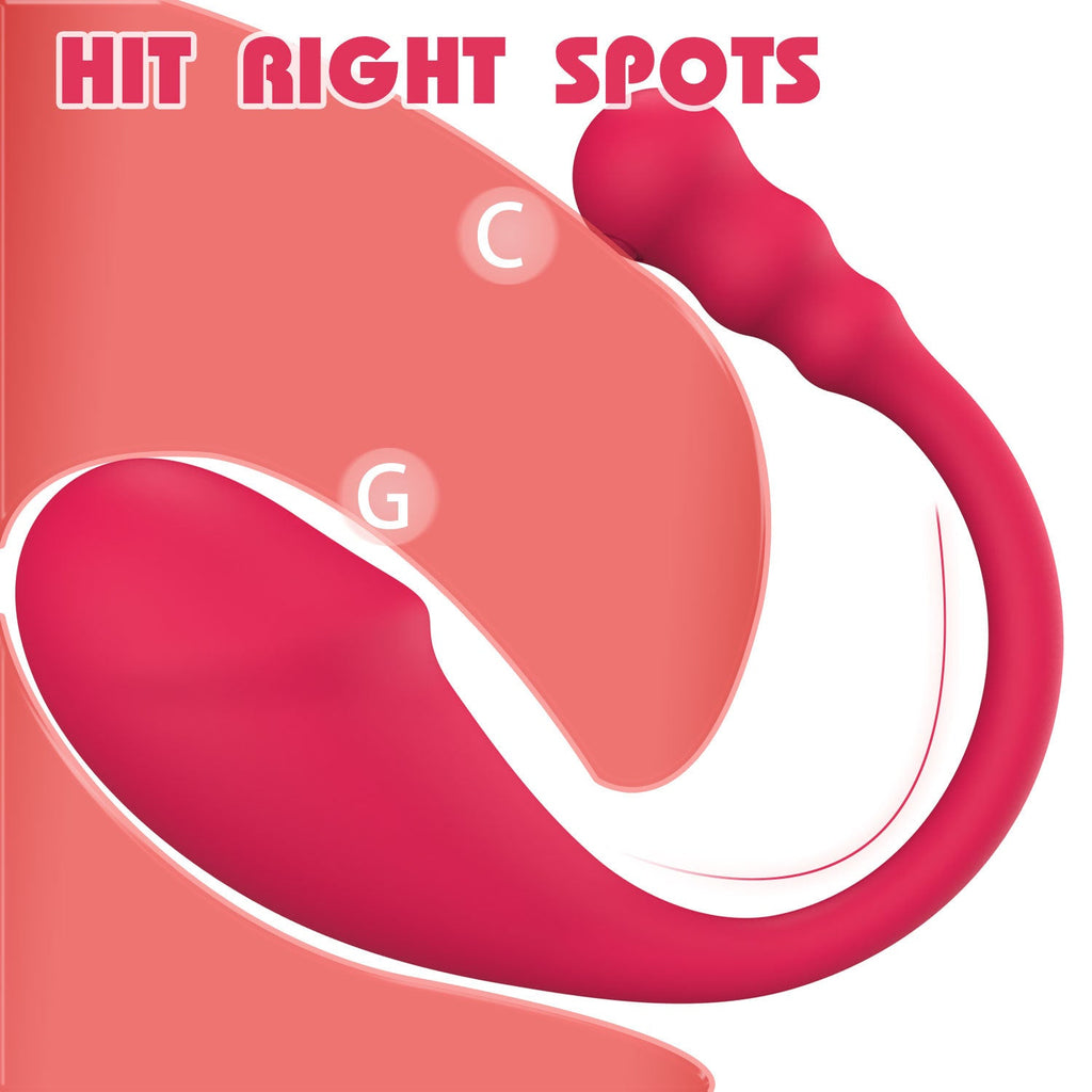 Remote Control Vibrating Panty Egg - Double End G Spot Tail Clit Vibrating Stimulator Girl Gift