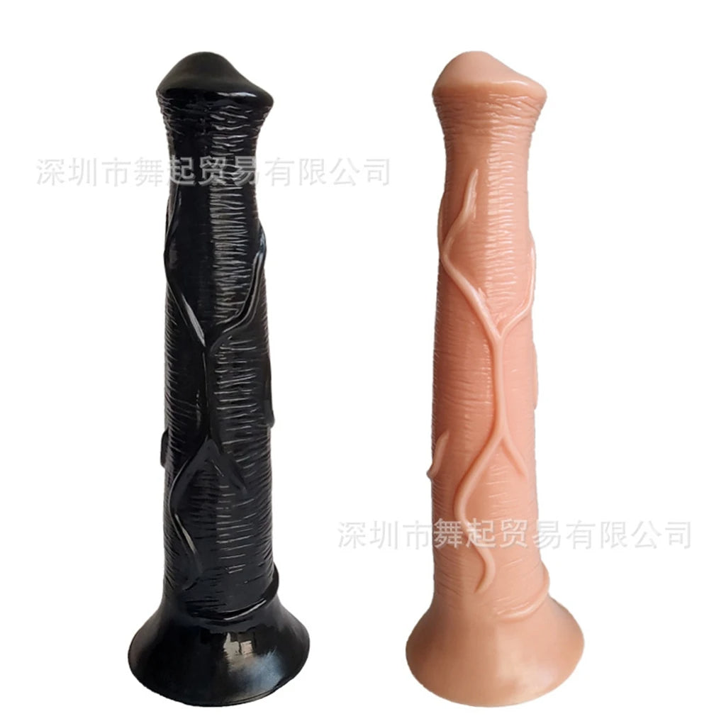 Long Horse Dildo Butt Plug - Realistic Animaldildo Riding Anal Orgasm Women Sex Toys