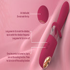 Big Tongue G Spot Vibrator - Mouth Suction Cup Clit Stimulator Female Sex Toys