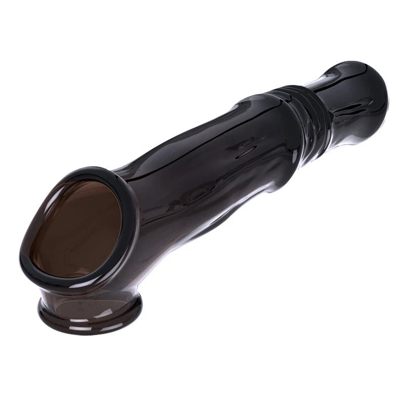 Horse Dick Cock Sleeve Penis Enlarger - Penisring Fantasy Jelly Condom Sex Toys for Men