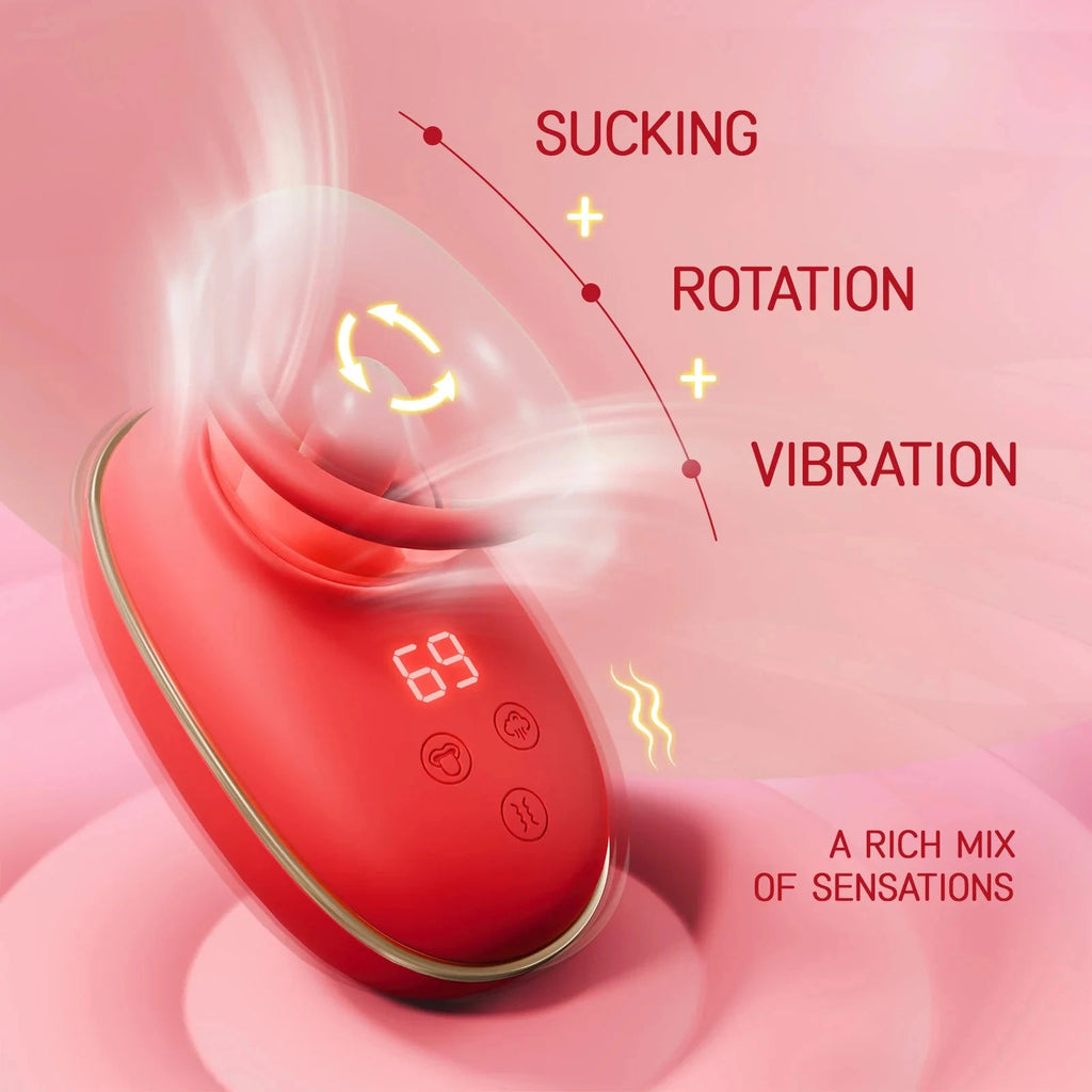 Vacuum Clit Vibrator - Nipple Clitoral Sucking Licking Sex Toy for Women
