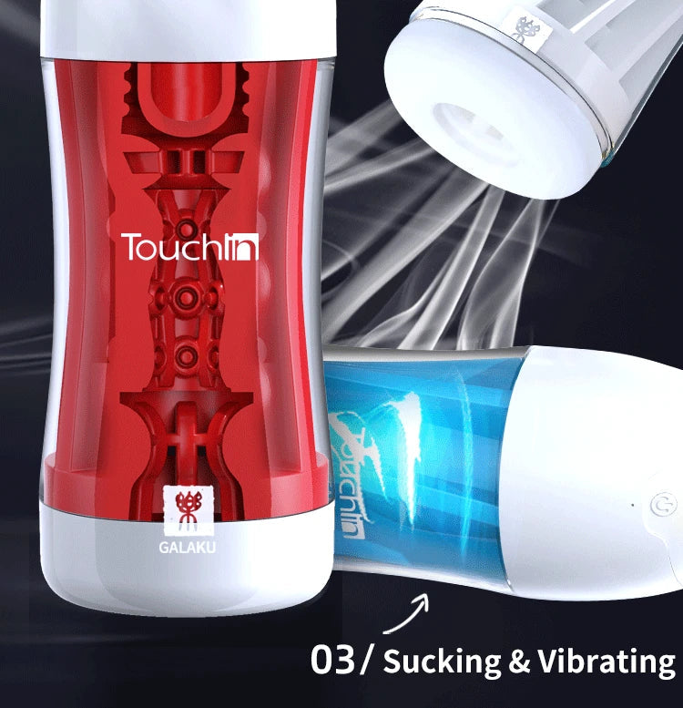 Vaccum Sucking Male Masturbation Cup - Silicone Pocket Pussy Vibrating Blowjob Masturbator