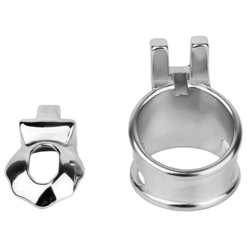 No Ball Ring Chastity Cage 2.0 Stainless Steel Glans Locking Male Chastity Device for Long-Term Comfortable Wear