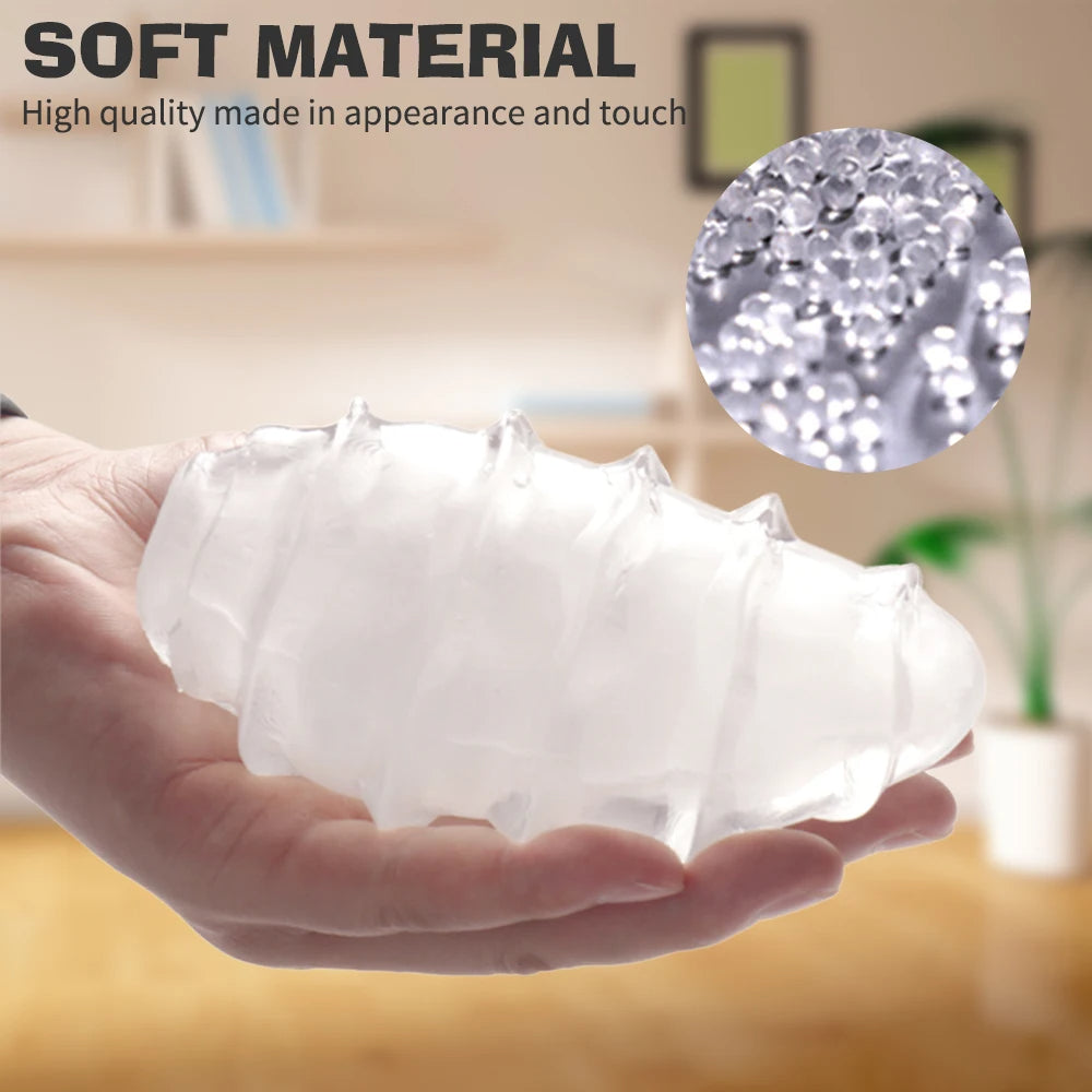 Tenga Egg Pocket Pussy Male Masturbator - Jelly Silicone Realistic Vagina Masturbation Sleeve