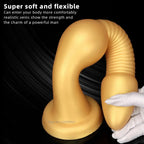 Huge Silicone Anal Dildo Butt Plug - Knotted Gspot Prostate Massager Suction Cup Sex Toy