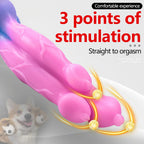 Realistic Thick Dog Dildo - 11 inch Monsterdildo Three Head Women Masturbating Sex Toys