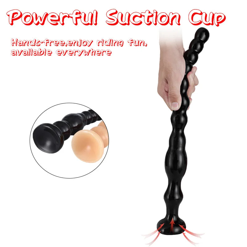 Long Anal Beads Butt Plug - Exotic Suction Cup Dildos Vaginal Masturbation Anal Sex Toys