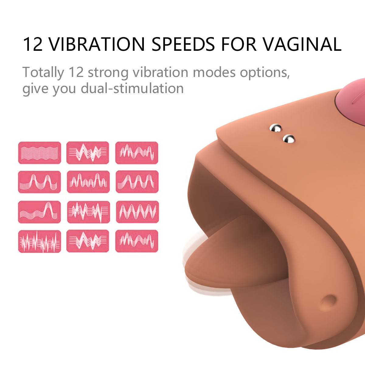 Cute Bear Clit Nipple Stimulator - Tongue Licking Clitoral Vibrator Female Sex Toys