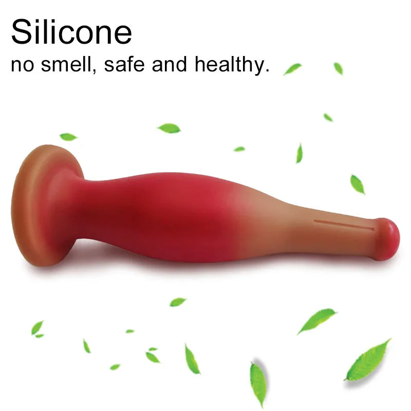 Silicone Anal Dildo Butt Plug - Fantasy Bowling Realistic Dildos Strapon Sex Toy