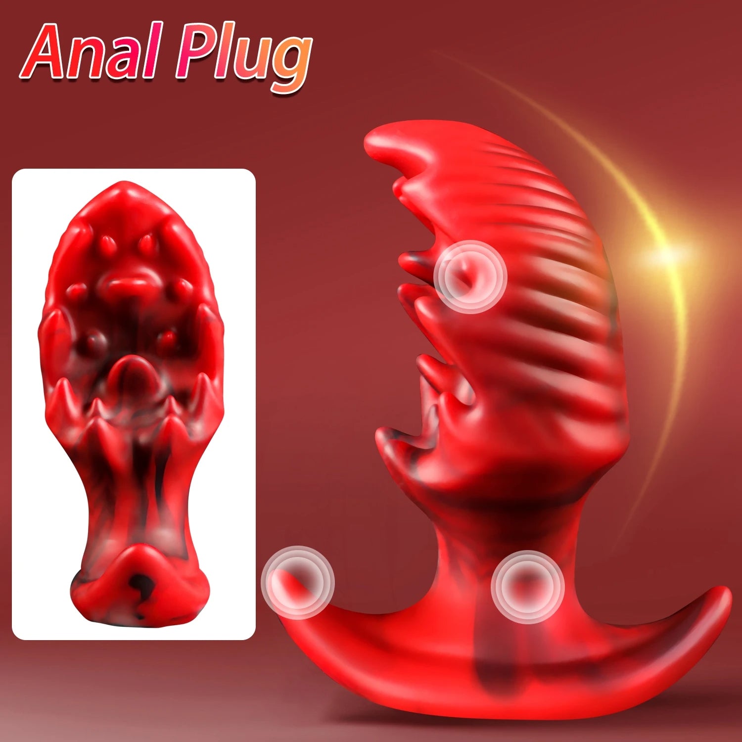 Exotic Monster Dildos Butt Plug - Fantasy Knotted Anal Dilator Vagina Prostate Massager