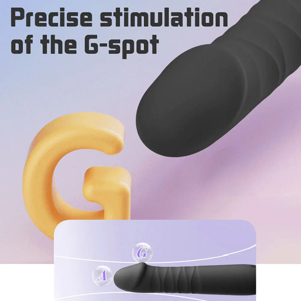 Thrusting Anal Dildo Vibrator - 10 Telesopic G Spot Stimulator Prostate Massager