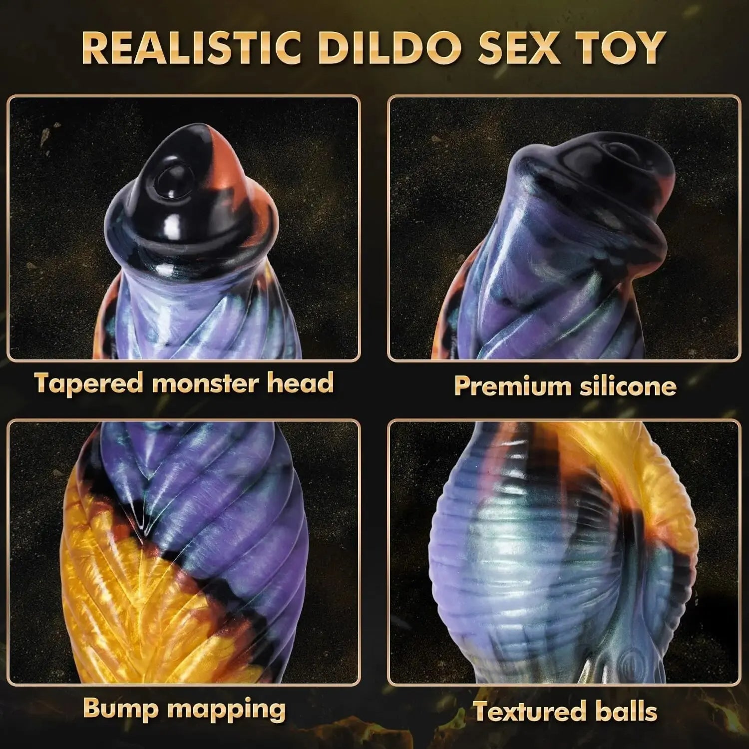 Thrusting Dragon Dildo Fantasy Butt Plug - Remote Control Colorful Women Masturbating Adult Stroker