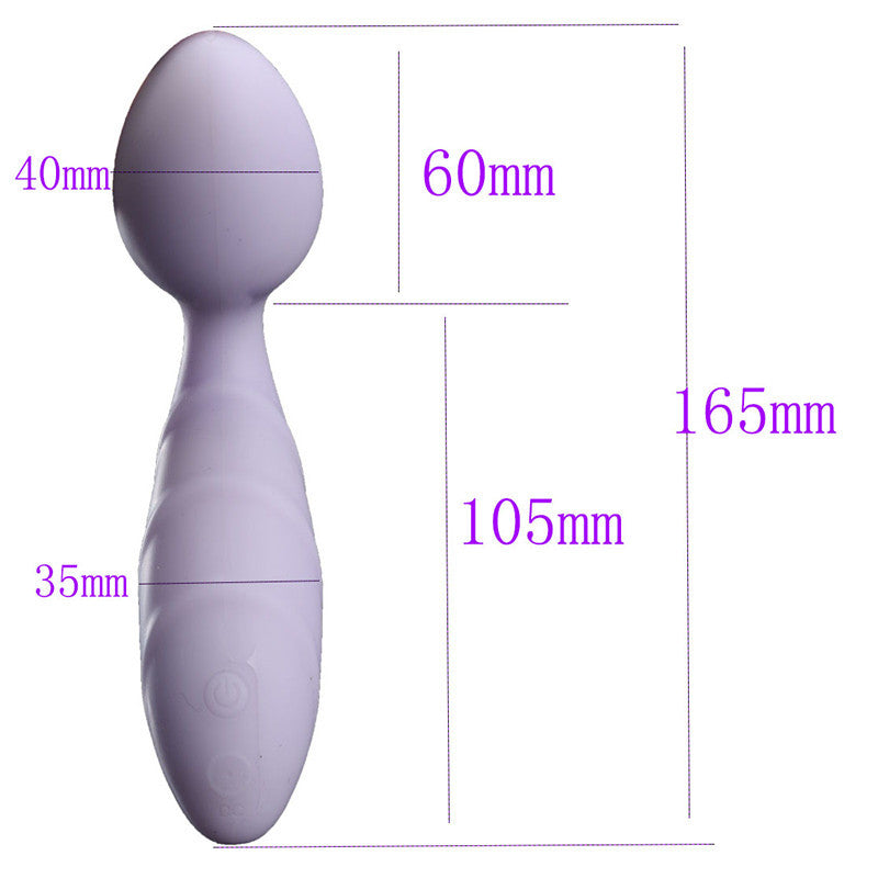 Double End Anal Dildo G Spot Vibrator - Changeable Clit Stimulator Anal Beads Prostate Massager