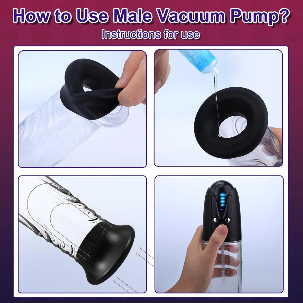 Electric Penis Pump Male Masturbator - Vaccum Sucking Pussy Masturbation Sleeve for Men