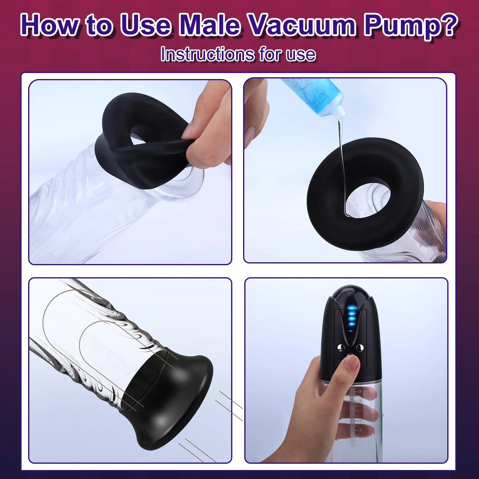 Electric Penis Pump Male Masturbator - Vaccum Sucking Pussy Masturbation Sleeve for Men