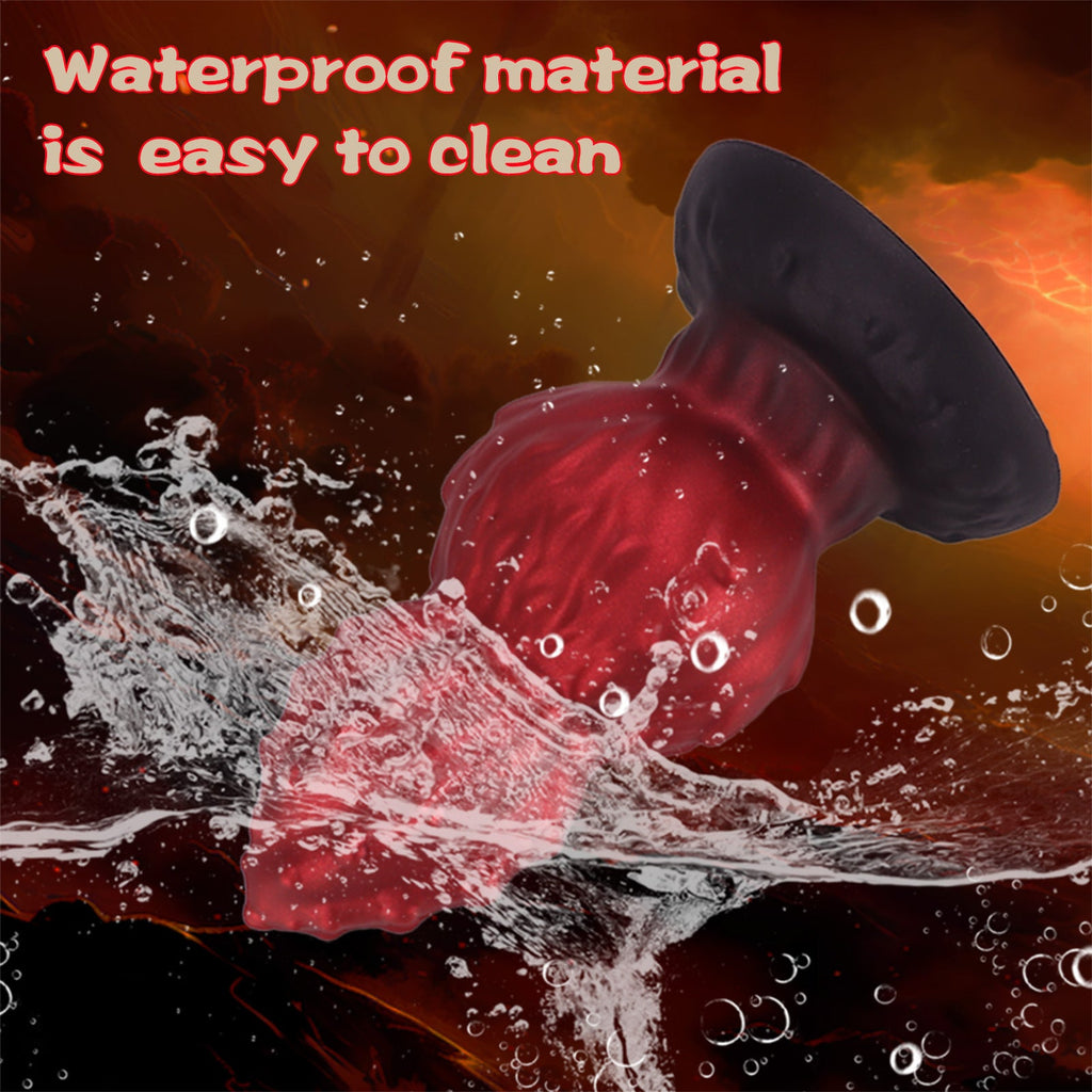 Walnut Monsterdildo Butt Plug - Silicone Anal Dilator Expander Vaginal Sex Toys for Men Women