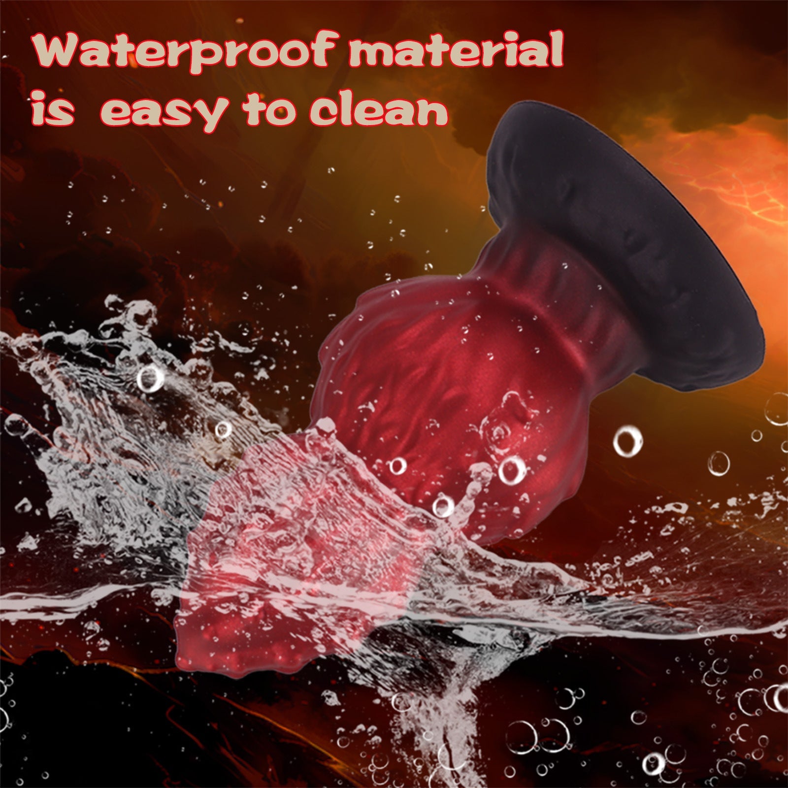Walnut Monsterdildo Butt Plug - Silicone Anal Dilator Expander Vaginal Sex Toys for Men Women