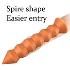 Huge Dildo Anal Plug - Big Thread Spire Shape Anal Dildos Butt Plug Sex Toys