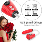 Clit Licking Stimluator Thrusting Anal Dildo Vibrator 2-in-1 Sex Toys for Women