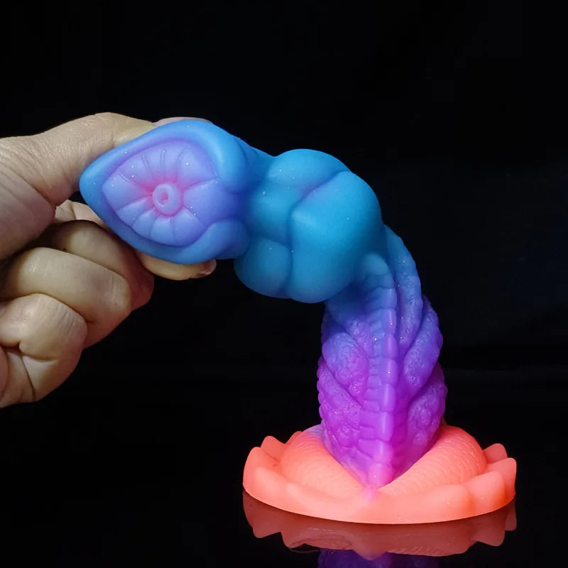 Luminous Dragon Dildos Huge Anal Butt Plug - Soft Monster Dildo Sex Toys for Women