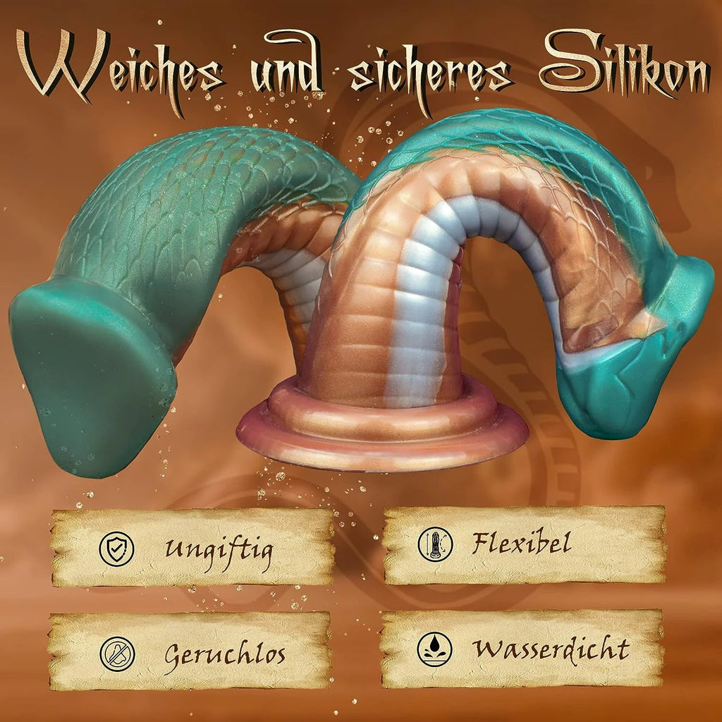 Fantasy Animal Dildo Butt Plug - Exotic Cobra Monster Anal Dildos Male Female Sex Toys