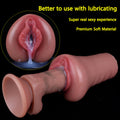 Pocket Pussy Realistic Labia Male Masturbator - Silicone Blowjob Masturbation Cup Sex Toys